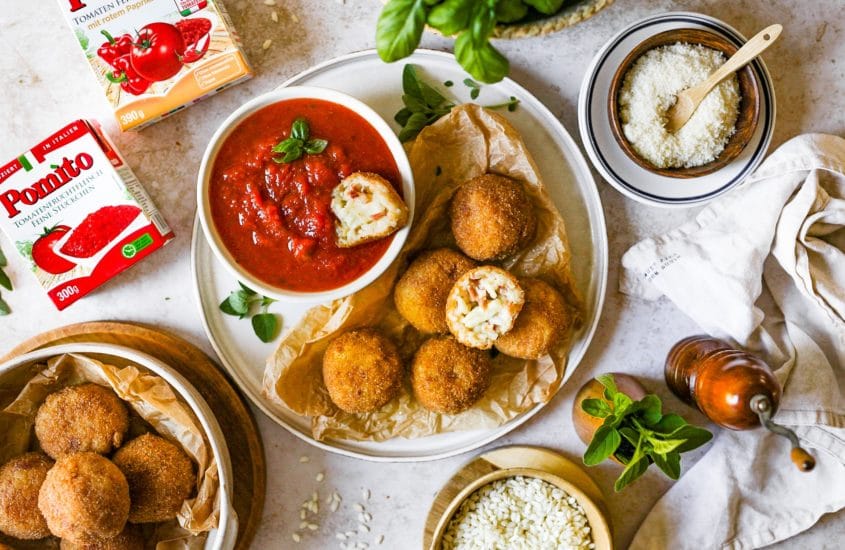 Risottobällchen mit Prosciutto