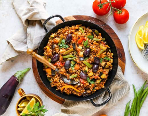 Gemüse-Dinkel-Paella