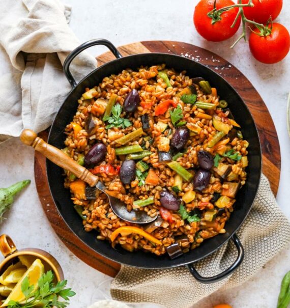 Gemüse-Dinkel-Paella