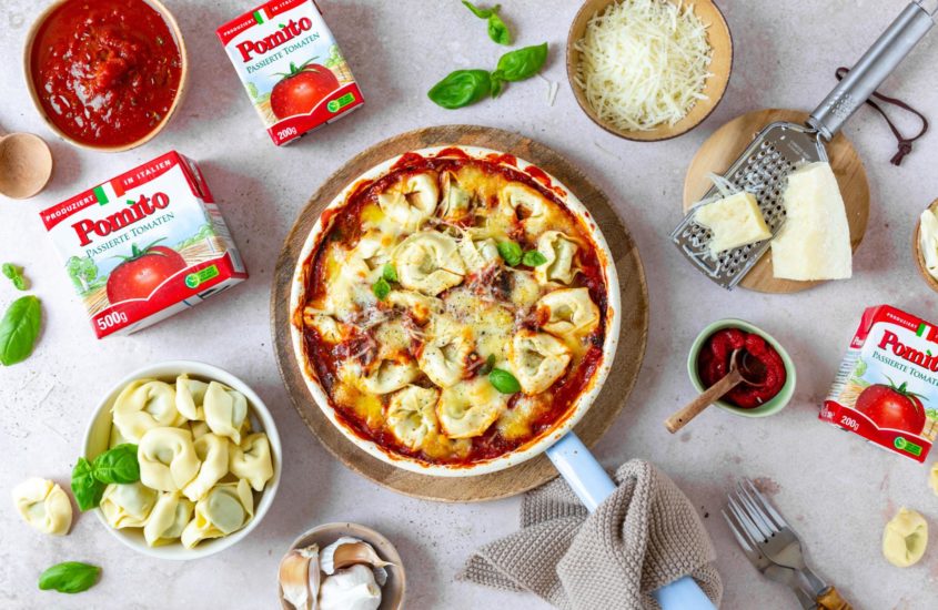 Tortellini Auflauf mit Spinat