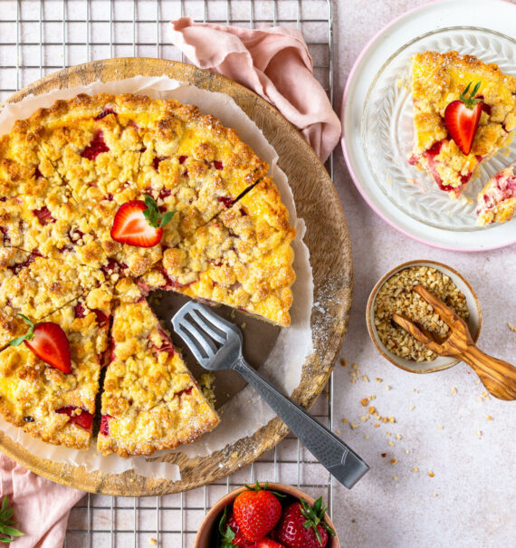 Erdbeer-Streusel-Cheesecake