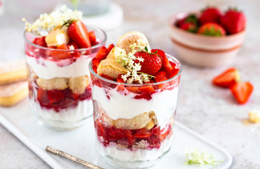 Erdbeer-Tiramisu im Glas