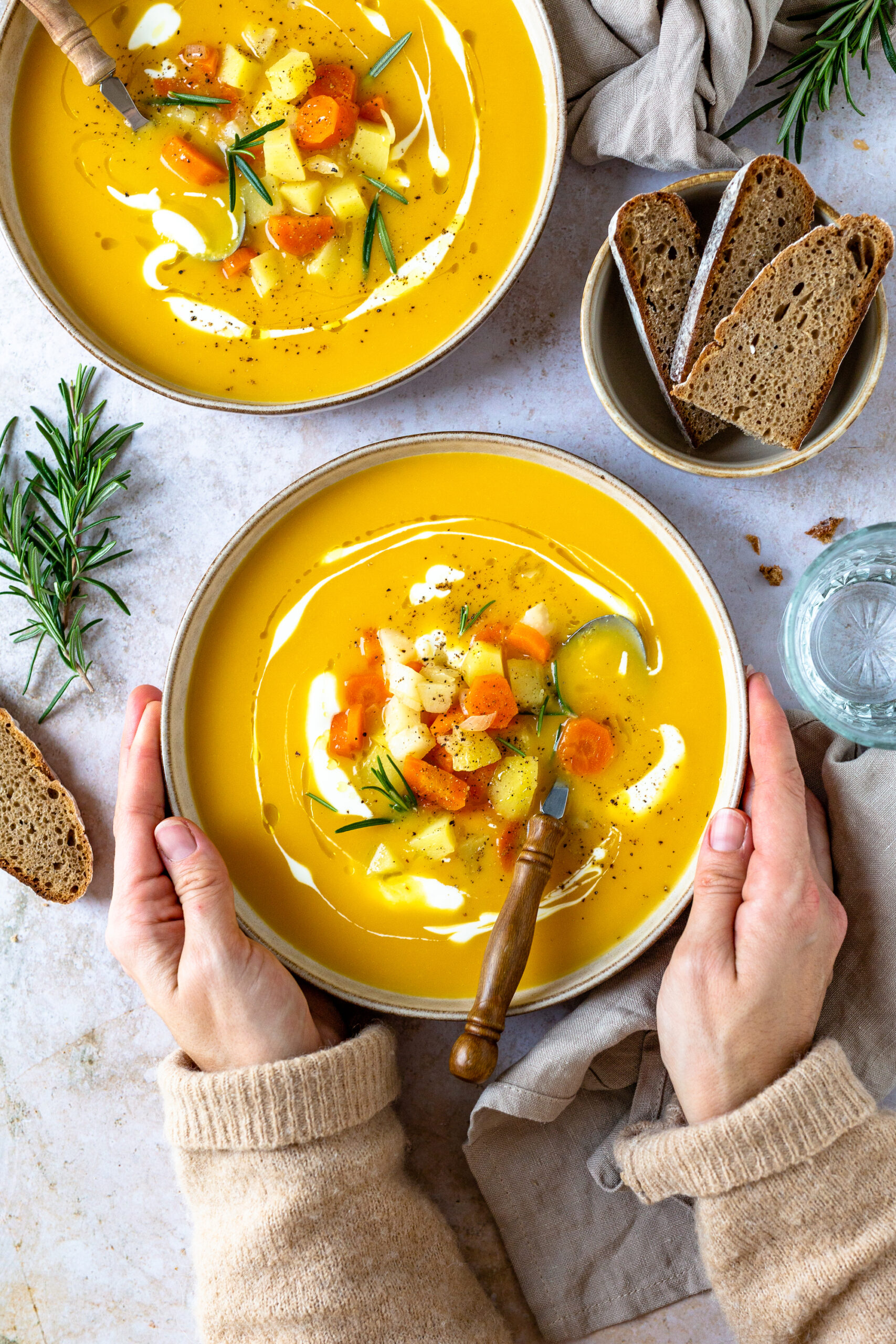 Kartoffel Karotten Suppe