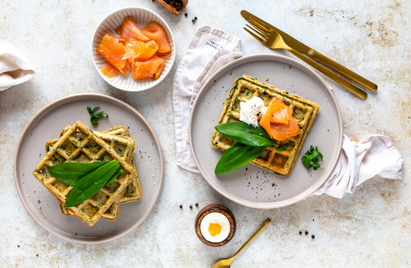 Bärlauch Waffeln