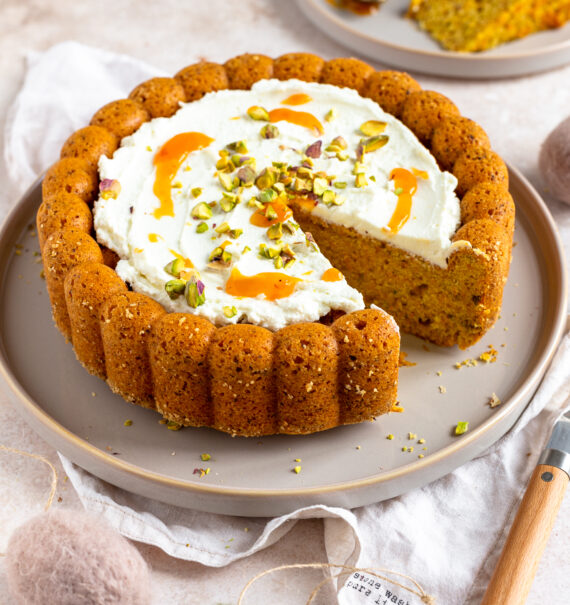 Karotten Pistazien Kuchen