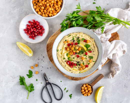 Cremiges Hummus mit Backerbsen