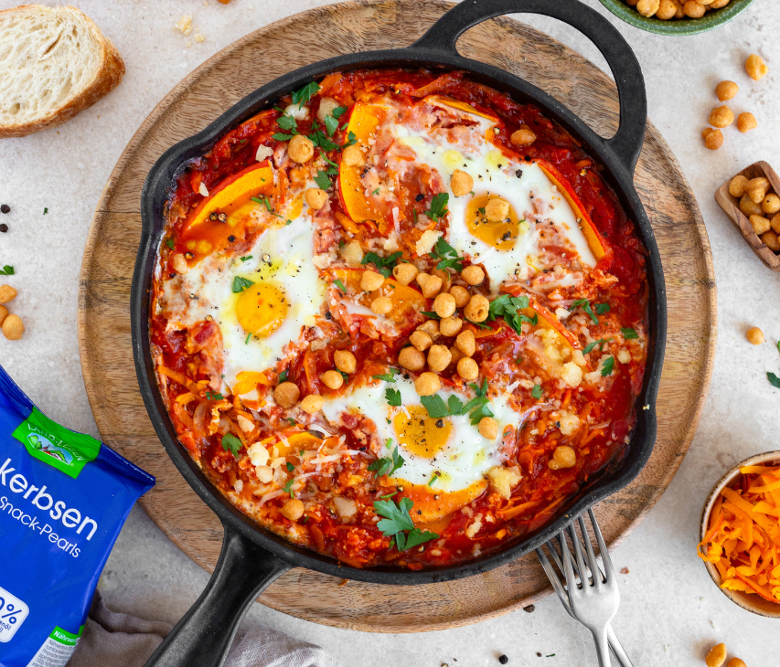 KÜRBIS SHAKSHUKA mit Parmesan