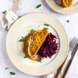 Kürbis-Wellington mit Blaukraut