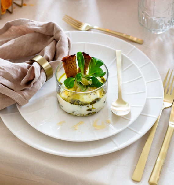 Frühstücksei im Glas