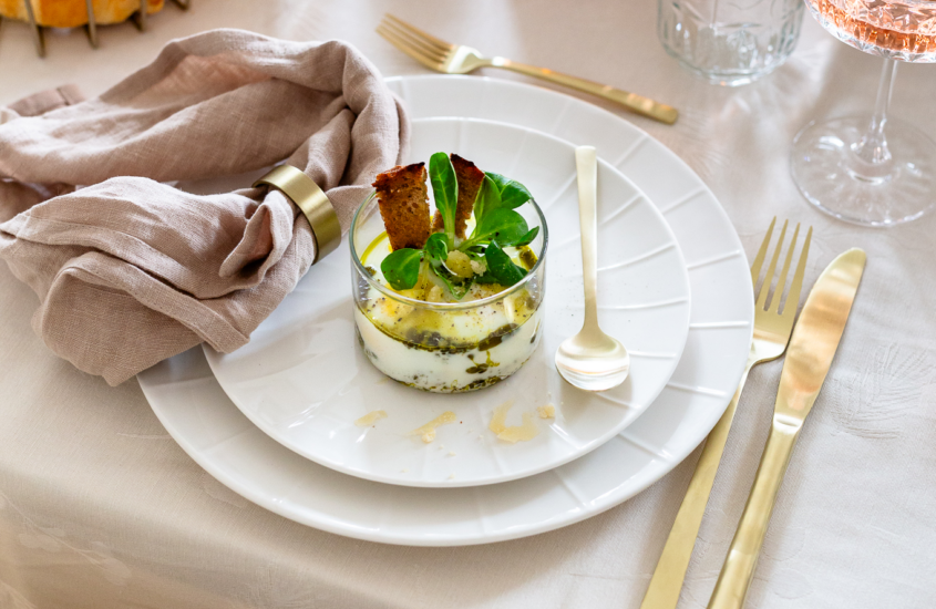 Frühstücksei im Glas