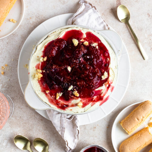 Vanillekipferl Zwetschken Tiramisu
