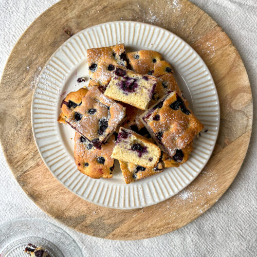 Heidelbeer Blechkuchen