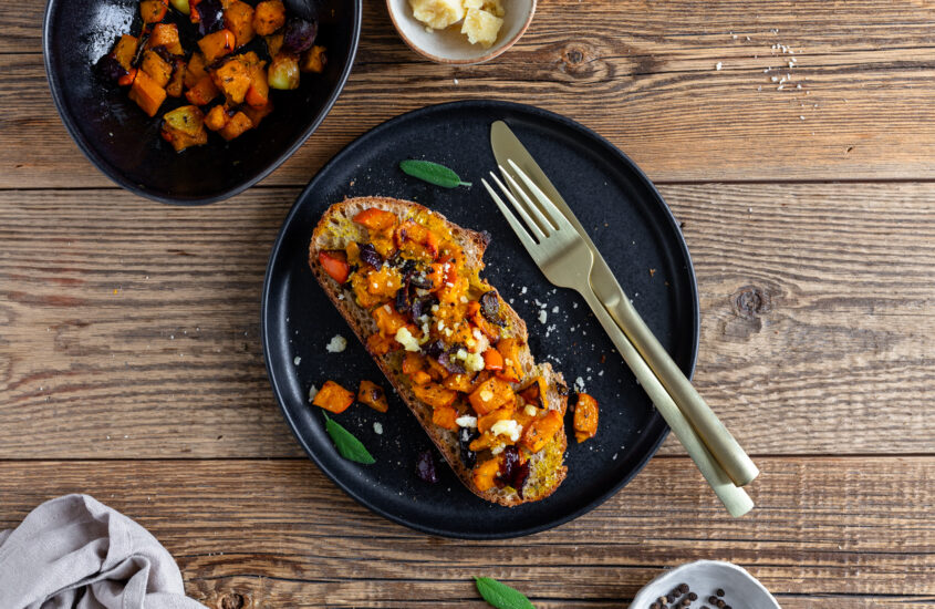 Ofengemüse Bruschetta