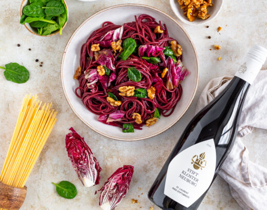 Rotwein Spaghetti