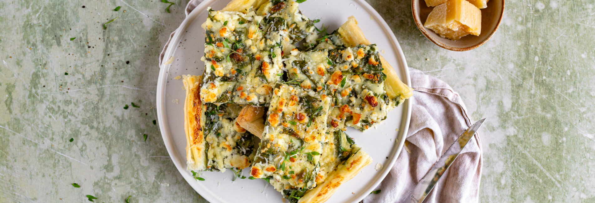 Spinatquiche mit Feta Käse