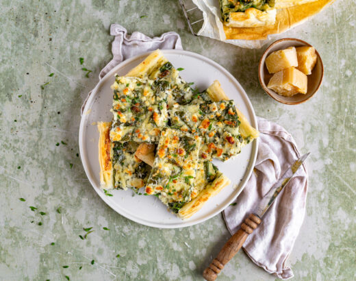 Spinatquiche mit Feta Käse