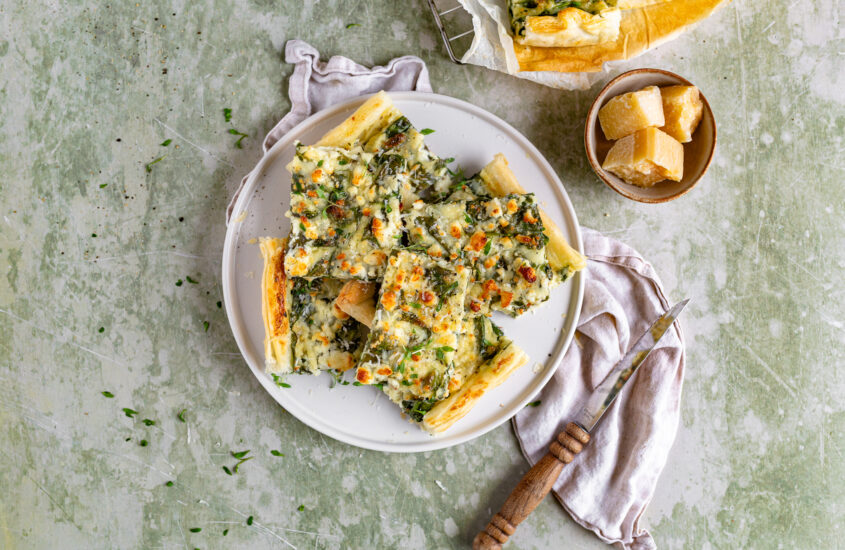 Spinatquiche mit Feta Käse