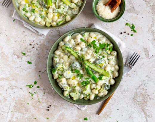 One Pot Spargel Gnocchi