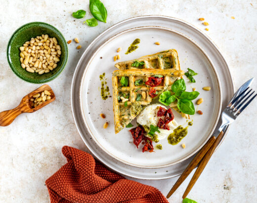 Caprese Waffeln