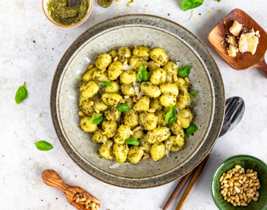 Gnocchi mit Basilikum Pesto