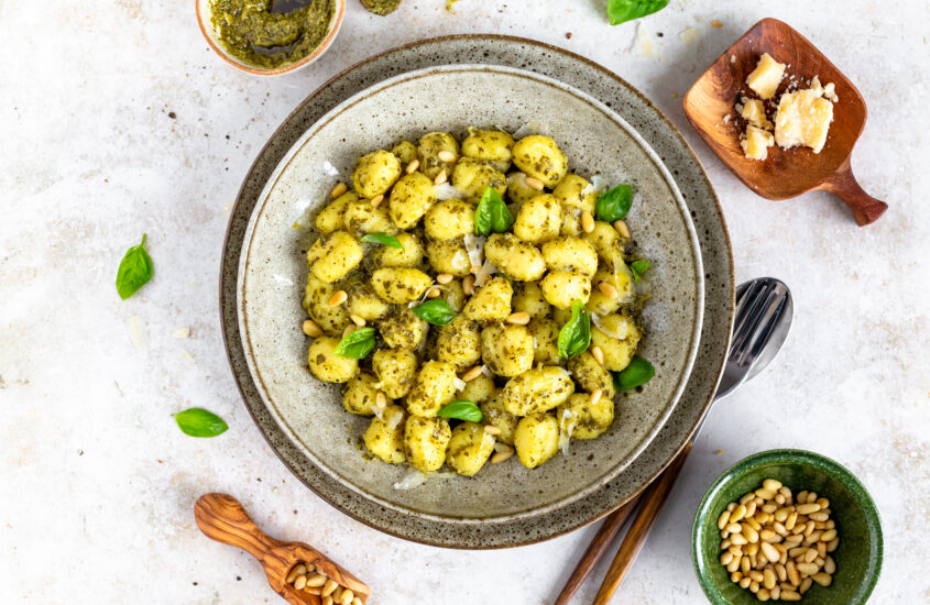 Gnocchi mit Basilikum Pesto