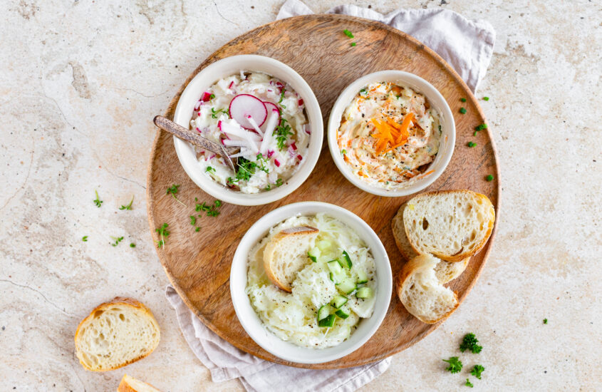 Dreierlei Sommeraufstriche