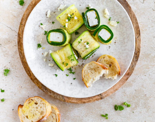 Zucchini Feta Röllchen