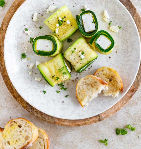 Zucchini Feta Röllchen