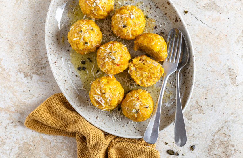 Kürbis Semmelknödel