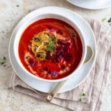 Rote Rüben Kürbis Suppe