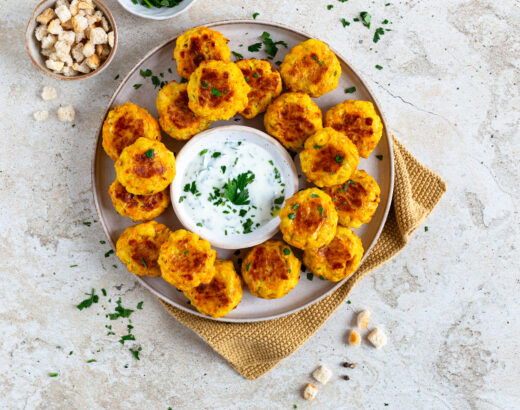 Kürbis Kaspressnuggets