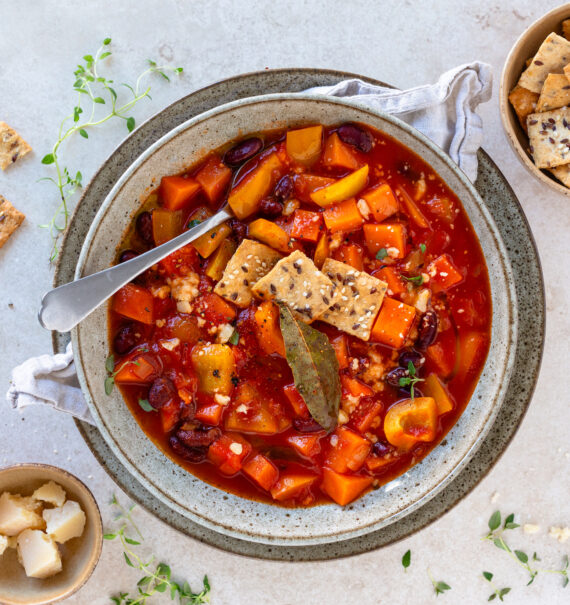 Süßkartoffel Paprika Eintopf