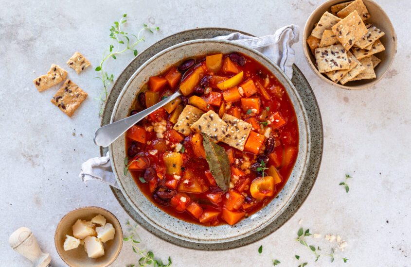 Süßkartoffel Paprika Eintopf