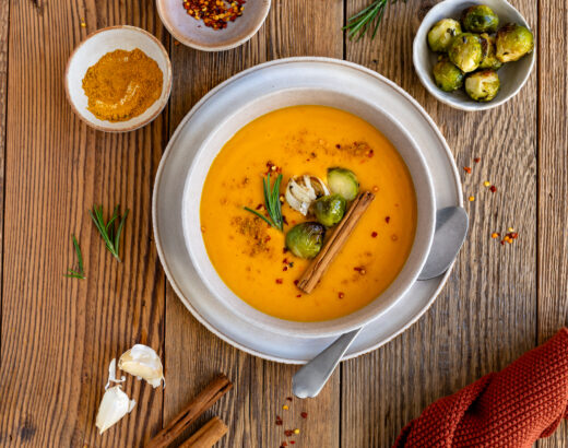 Linsen-Süßkartoffel-Suppe