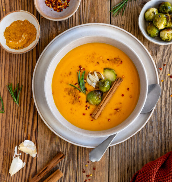 Linsen-Süßkartoffel-Suppe