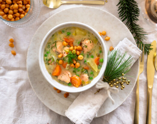 Finnische Lachsssuppe