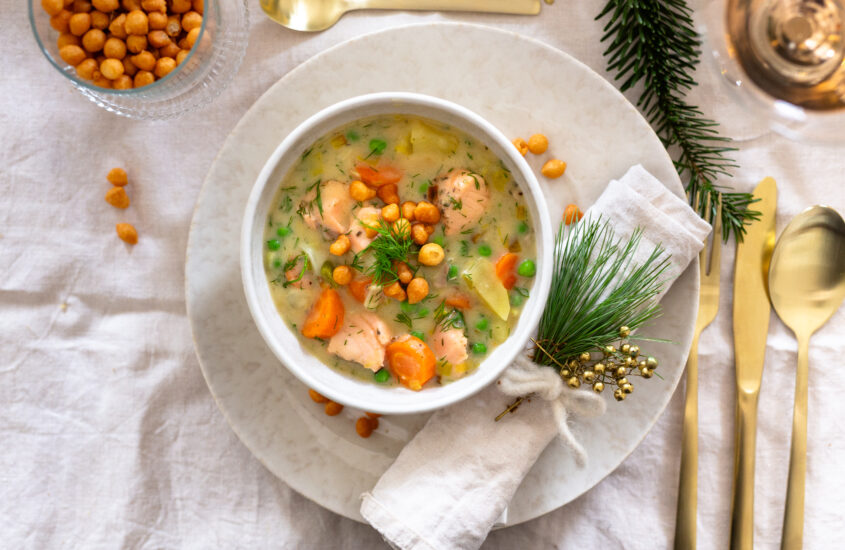 Finnische Lachssuppe