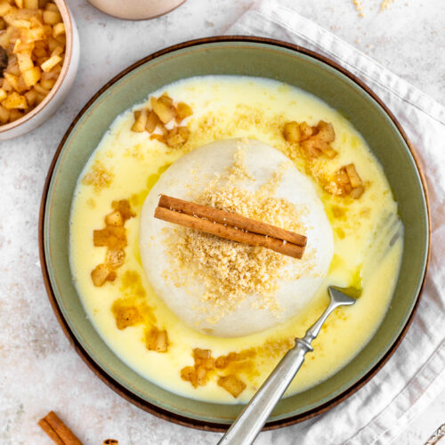 Bratapfel Germknödel