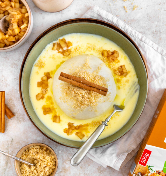 Bratapfel Germknödel