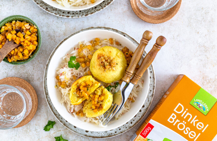 Gebackene Kürbisknödel