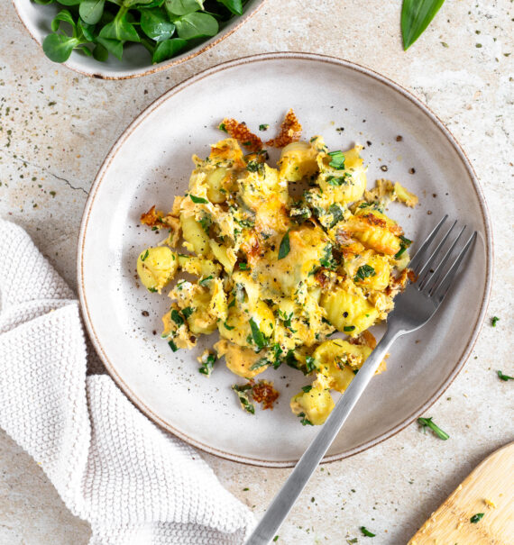 Überbackene Bärlauch Gnocchi