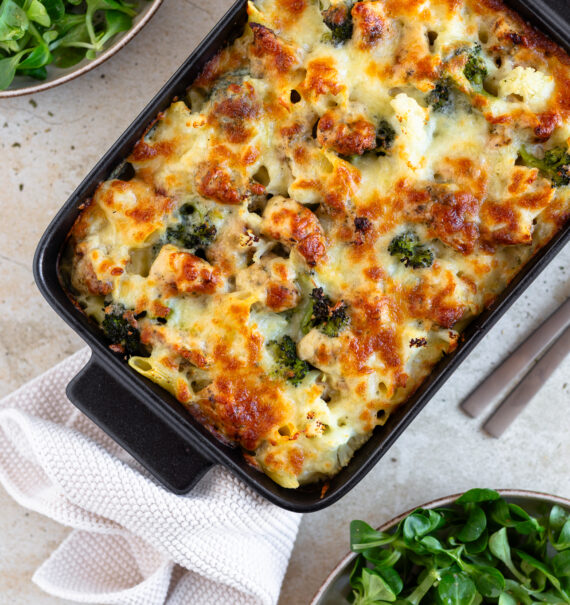 Nudelauflauf mit Huhn