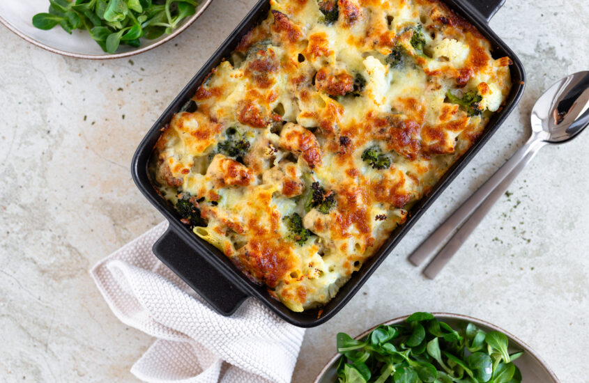 Nudelauflauf mit Huhn