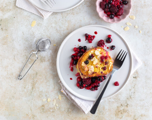 Beeren Brioche Auflauf