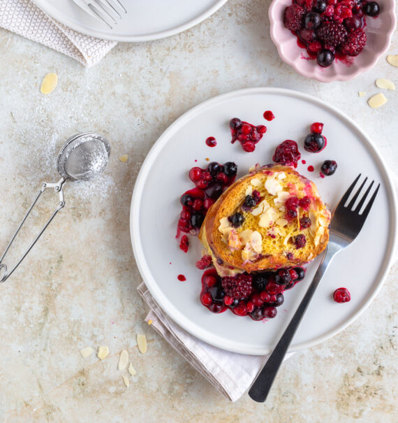 Beeren Brioche Auflauf