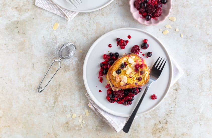 Beeren Brioche Auflauf