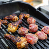 Gefüllte Marillen & Honighuhn vom Grill