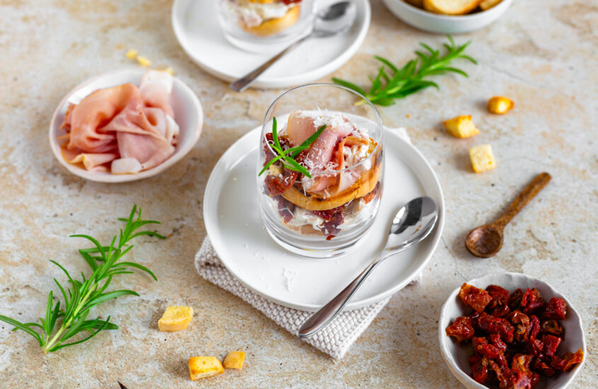 Schinken Tiramisu im Glas