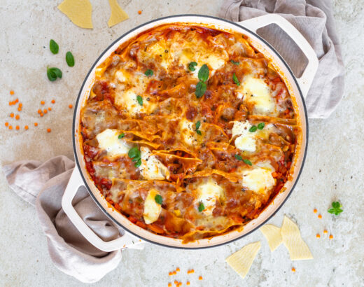 Vegetarische Pfannen-Lasagne