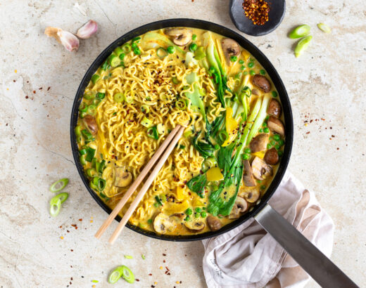 One Pot Curry-Nudeln